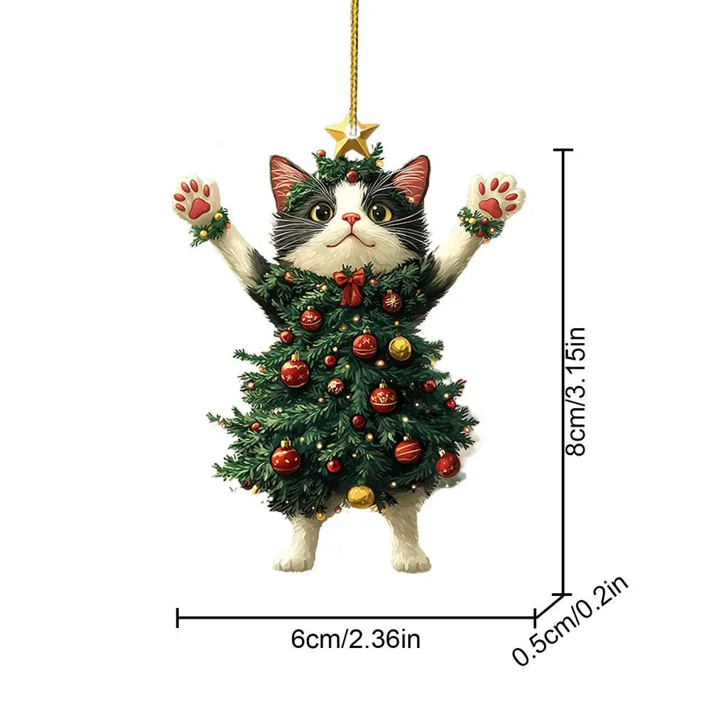 Christmas Tree Cat Decoration