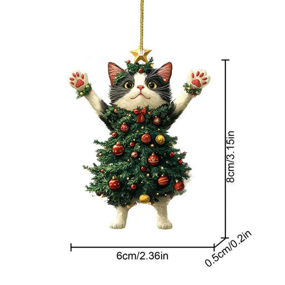 Christmas Tree Cat Decoration