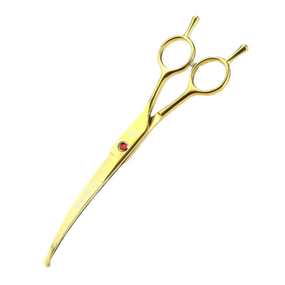 Portable Curved Pet Hair Scissors