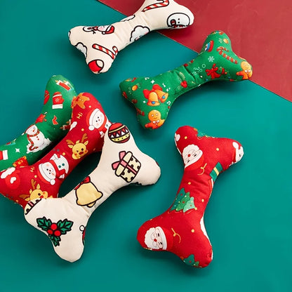 2 Christmas Dog Chew Toys