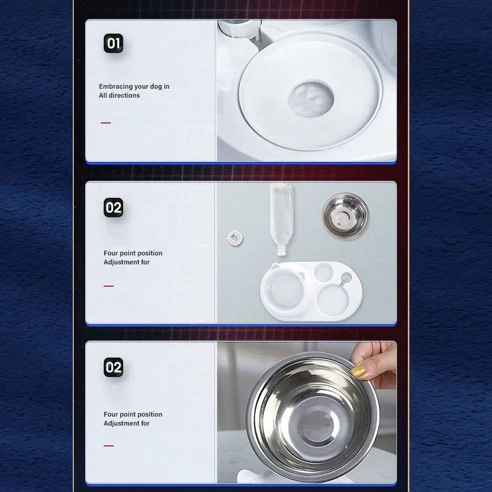 Cat and dog bowl with waterer