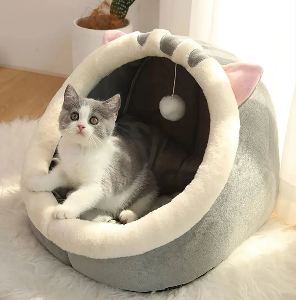 kitty shape bed for cat