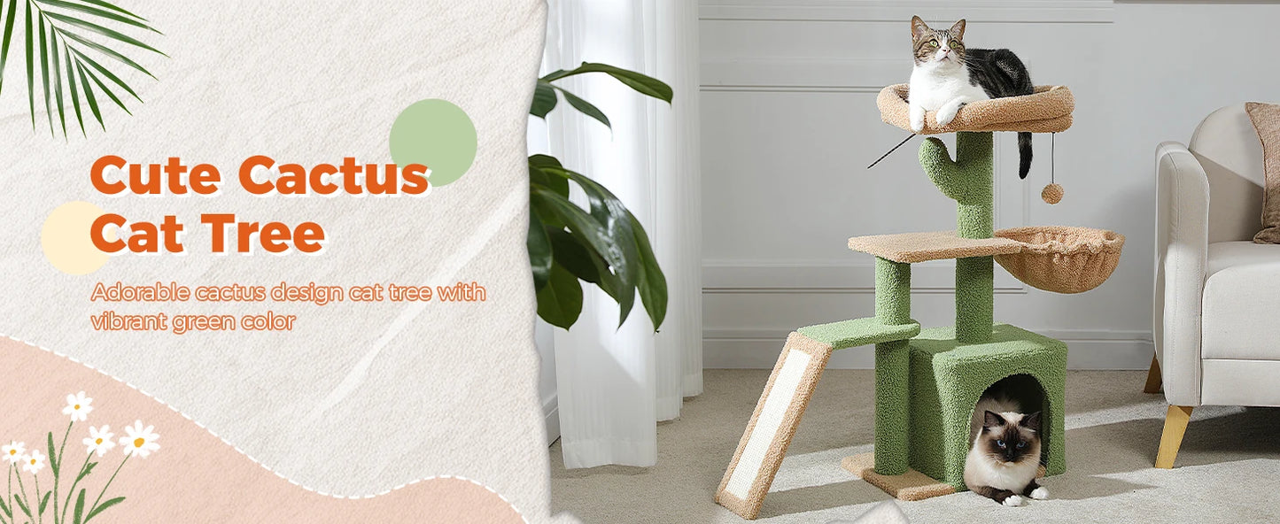 Cactus Cat Tree for Indoor Cats
