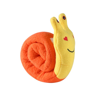 Dog Squeak Toys Pet Sniffing Tibetan Food Snail Plush