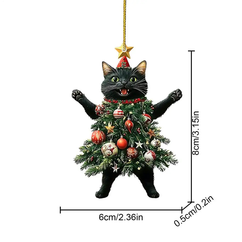 Christmas Tree Cat Decoration