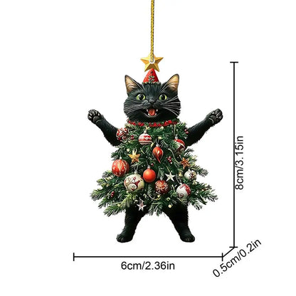Christmas Tree Cat Decoration