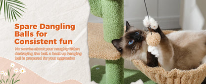 Cactus Cat Tree for Indoor Cats