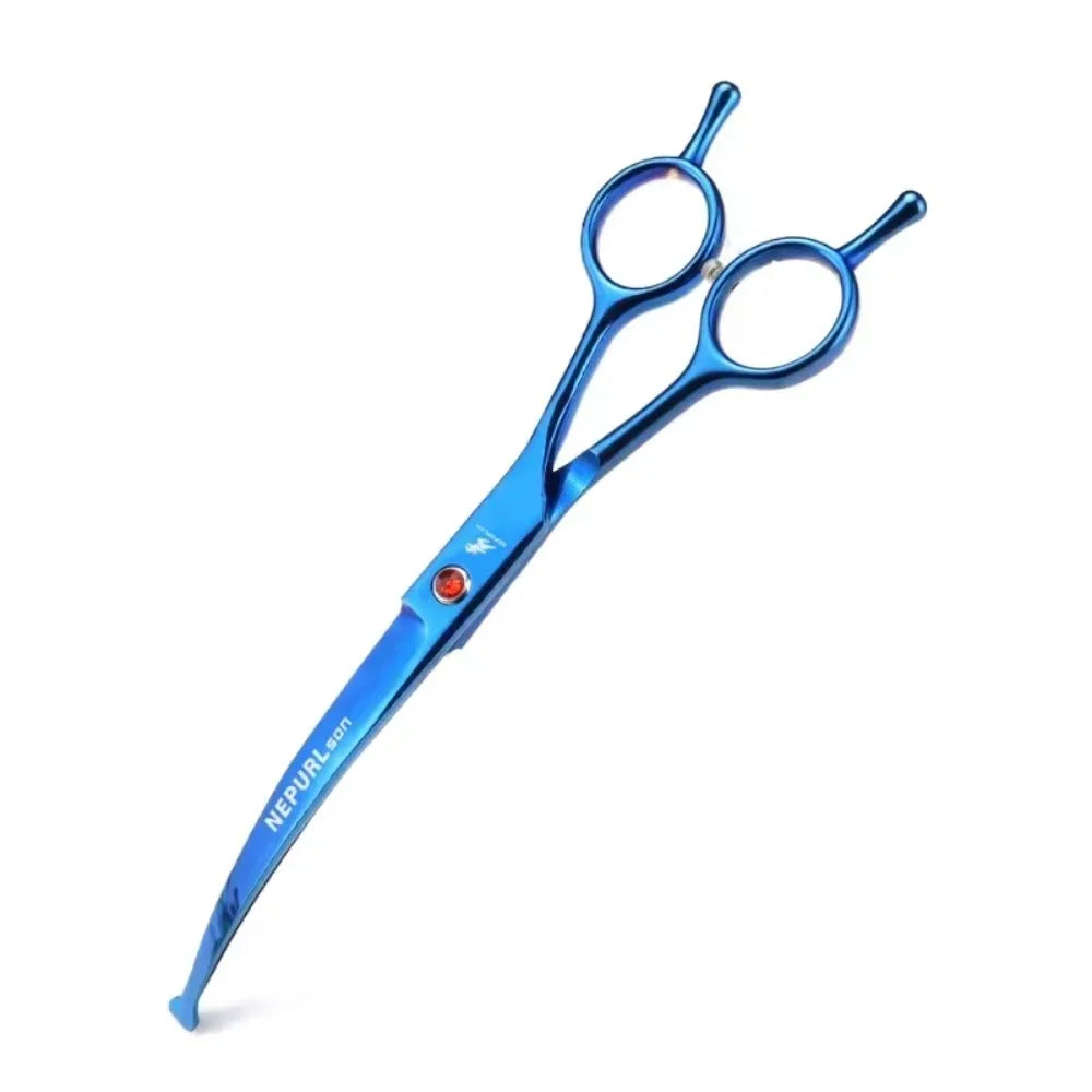Portable Curved Pet Hair Scissors