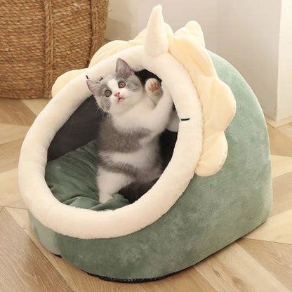 kitty shape bed for cat