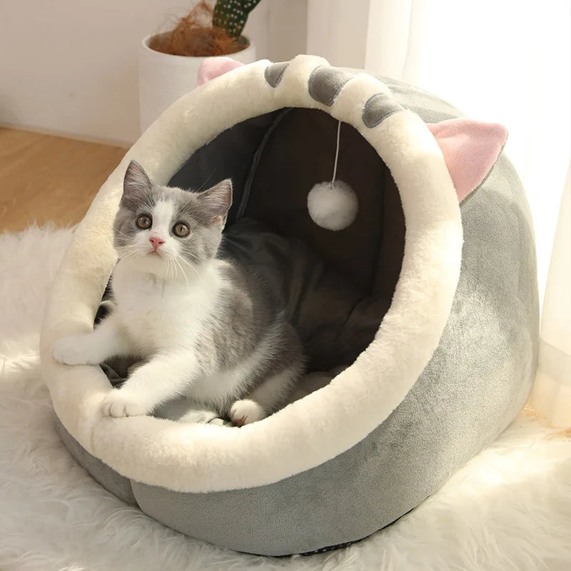 kitty shape bed for cat