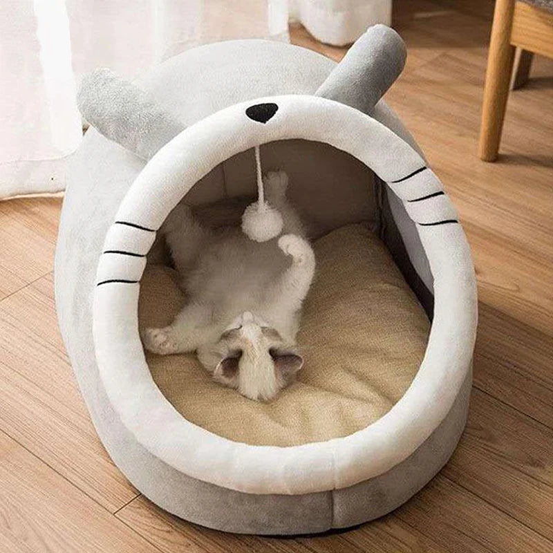 kitty shape bed for cat