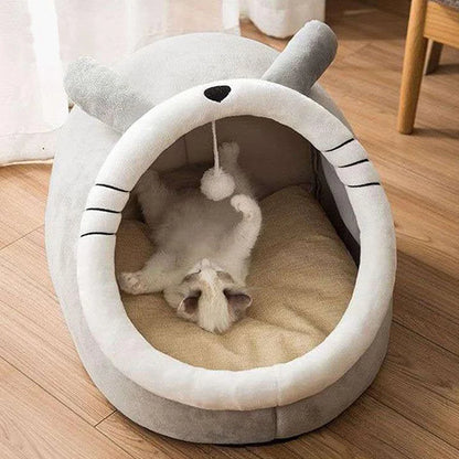 kitty shape bed for cat