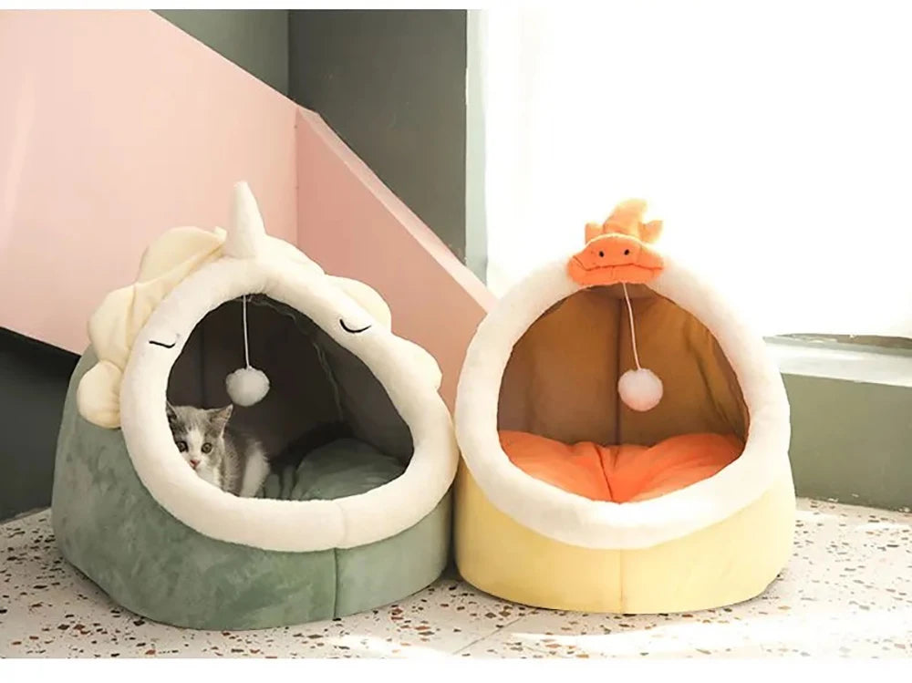 kitty shape bed for cat
