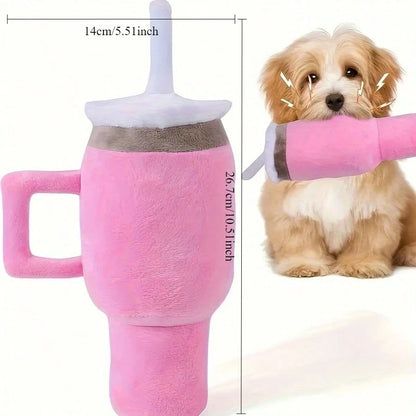 Cute Beverage Mug Shaped Dog Chew Toys