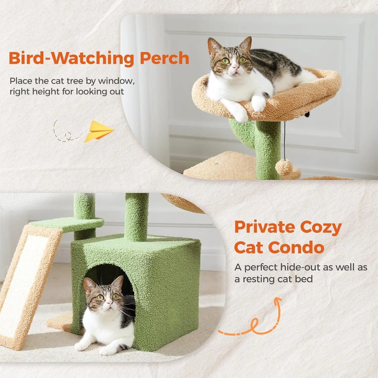 Cactus Cat Tree for Indoor Cats