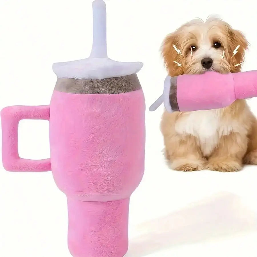 Cute Beverage Mug Shaped Dog Chew Toys