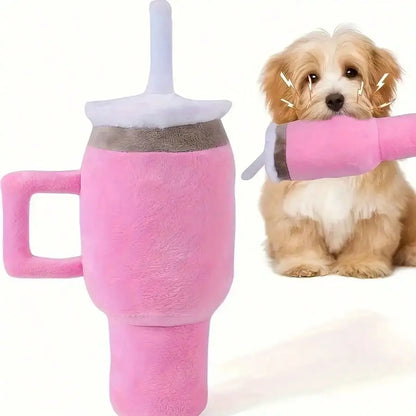 Cute Beverage Mug Shaped Dog Chew Toys