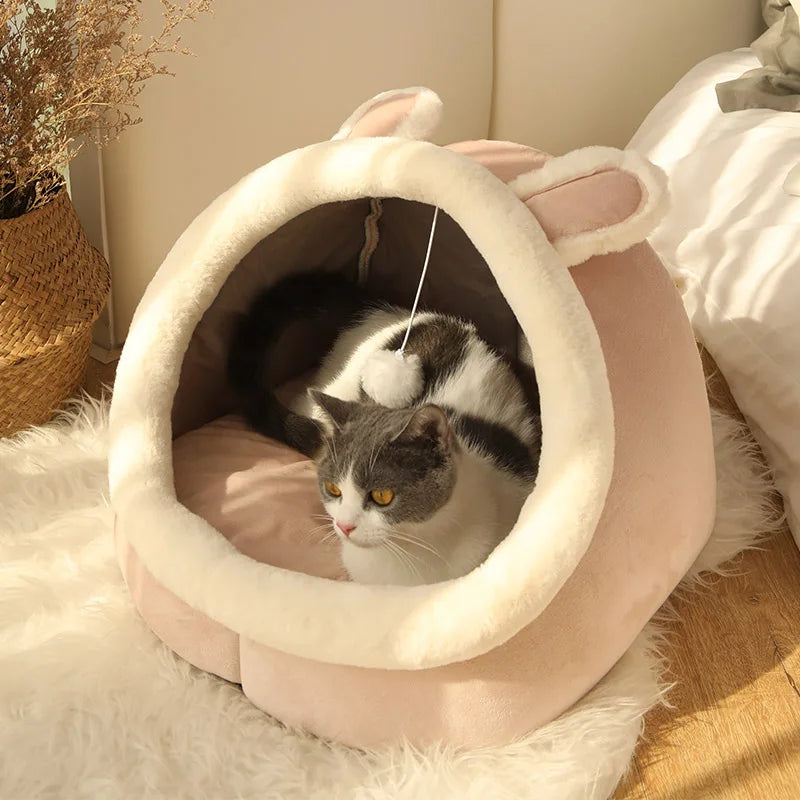 kitty shape bed for cat
