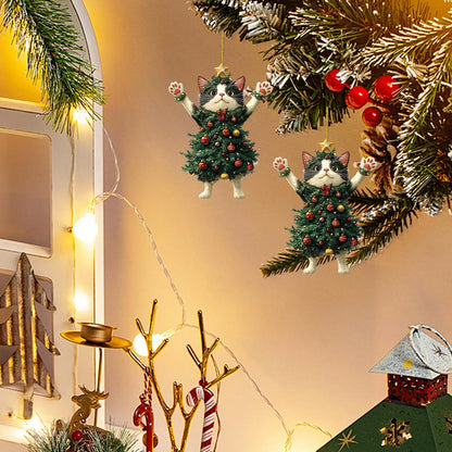 Christmas Tree Cat Decoration