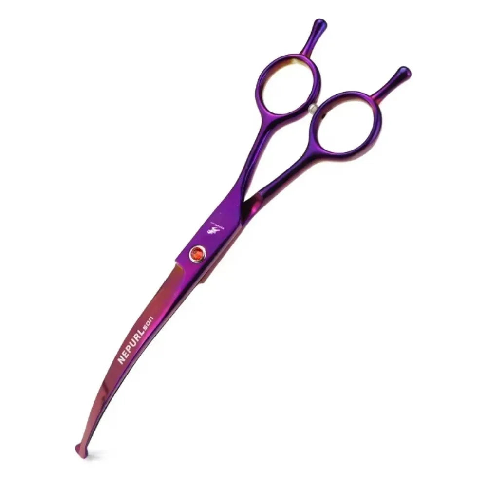 Portable Curved Pet Hair Scissors