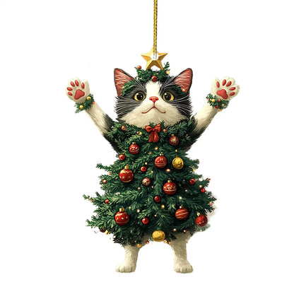 Christmas Tree Cat Decoration