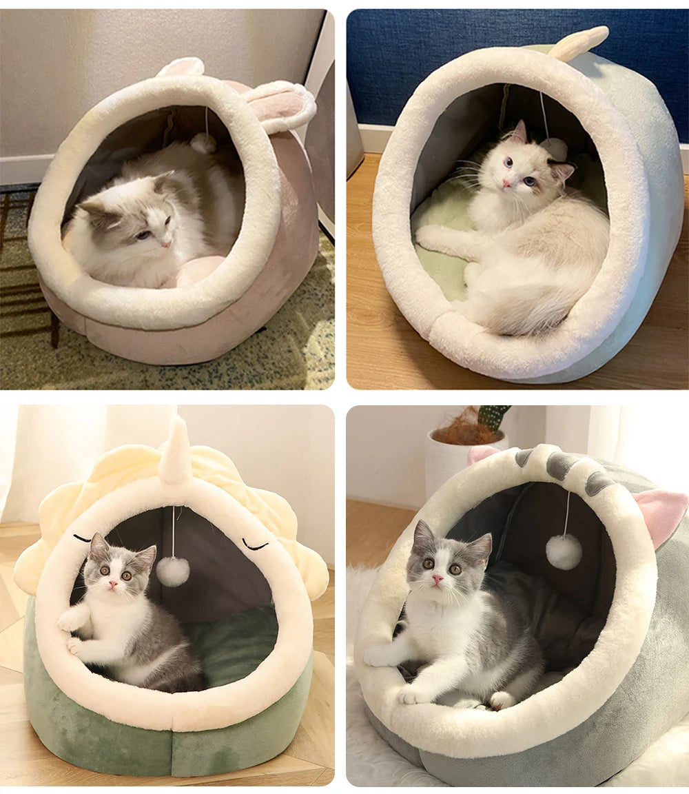 kitty shape bed for cat
